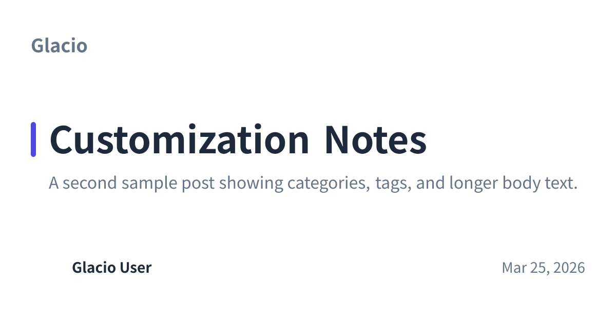 Share preview for Customization Notes